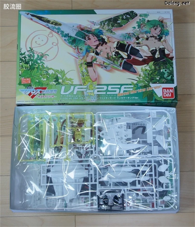 万代超时空要塞系列拼装模型 1比100不可变形 VF-25 兰花李痛机 - 图片